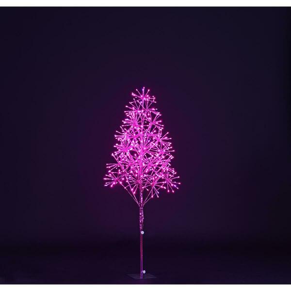 Queens Of Christmas 4 ft. Starburst LED Tree, Pink LED-TR3D04-LPI